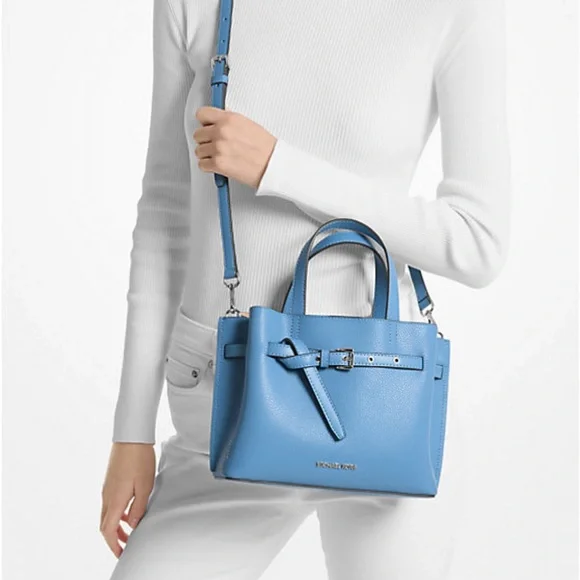 MK Emilia Small Pebbled Leather Satchel NWT